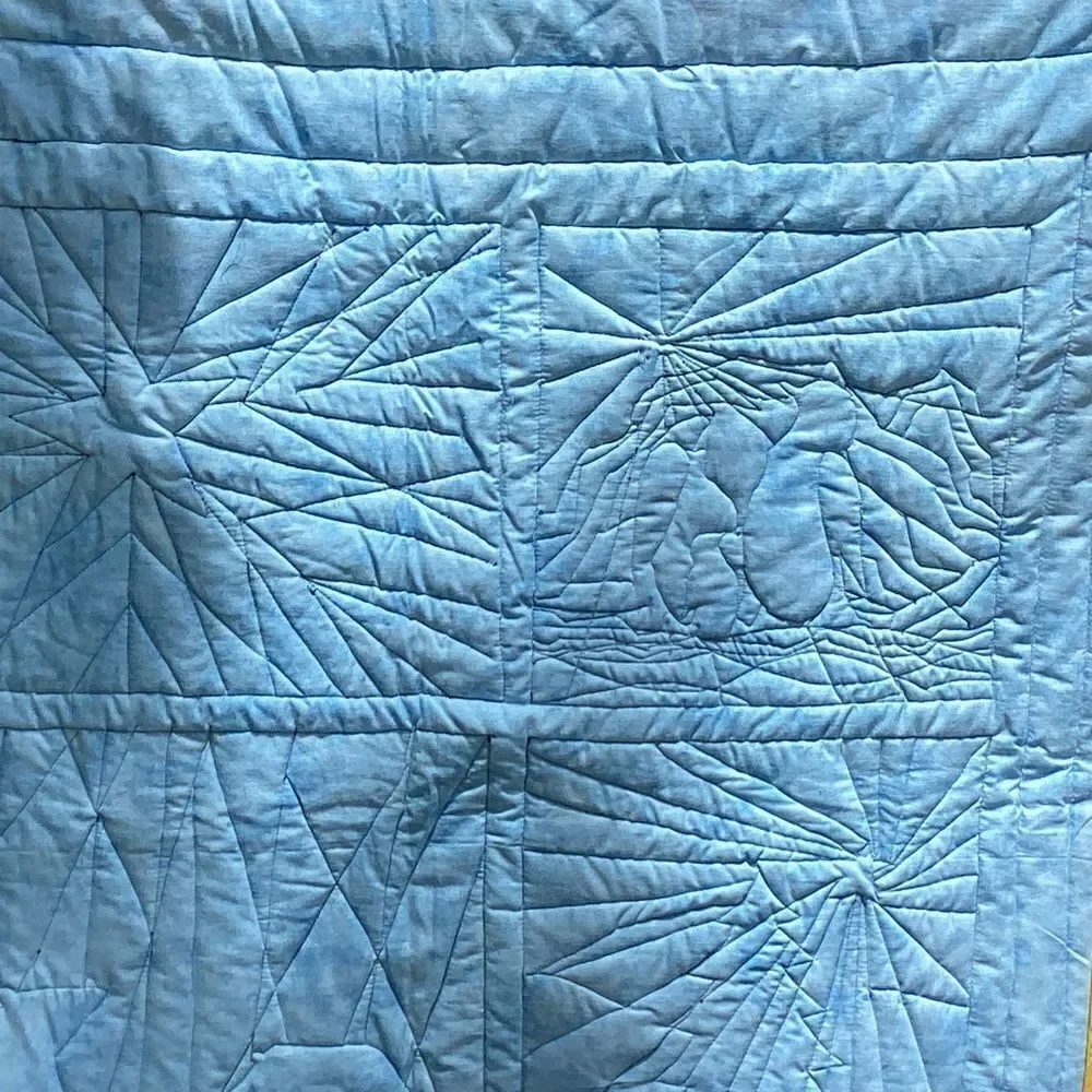 NWT. Hand Crafted Make the Season Bright Lap Quilt